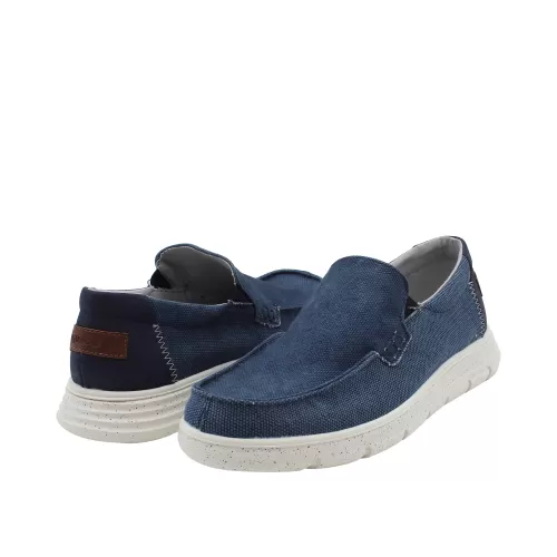 IGI&CO - Mocassino blu in tela - 7615200 2