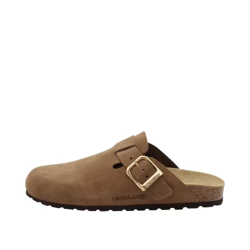 GRUNLAND - Ciabatta sabot tortora in camoscio - cb 2609 70sara