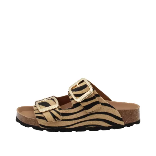 GRUNLAND - Ciabatta cuoio zebrata - cb0784-40enny