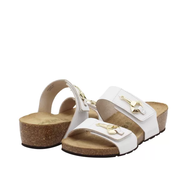 GRUNLAND - Ciabatte bianche - cb 0811 70memi