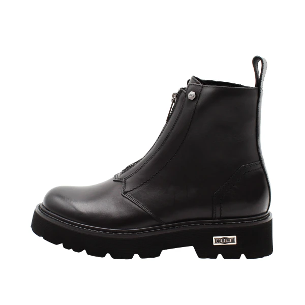 CULT - Stivaletto nero con zip centrale - clm431300