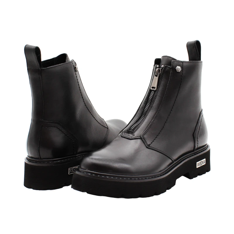 CULT - Stivaletto nero con zip centrale - clm431300