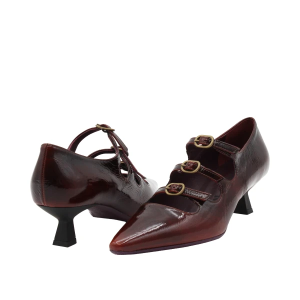 LORENZO MARI - Decollete marrone con fibbie - cindy05