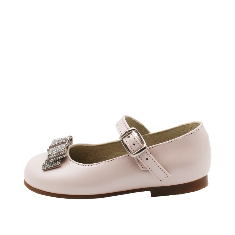 PANYNO - Ballerina rosa con fiocco strass - b3612