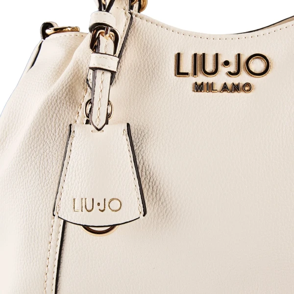 LIU JO - Borsa crema con manici - aa6165e1012-x0742