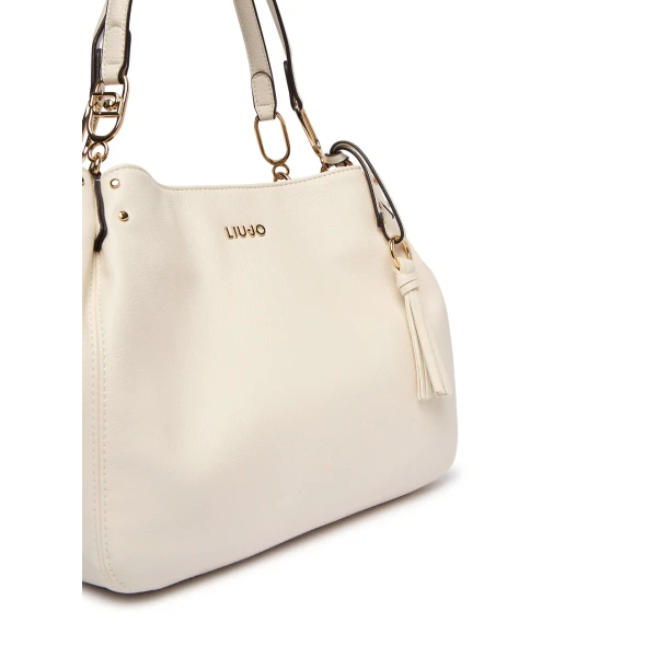 LIU JO - Borsa crema con manici - aa6185e1012-x0459