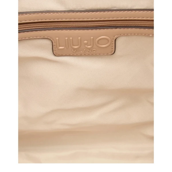 LIU JO - Borsa marrone logata con manici - aa6057t378a-00533