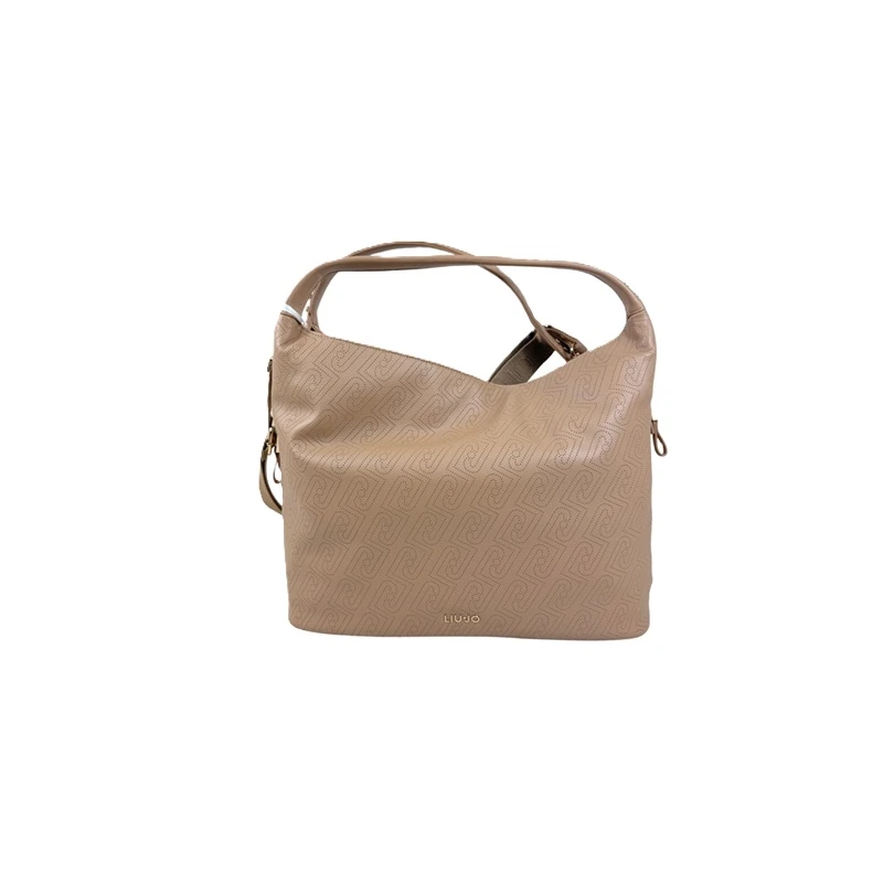 LIU JO - Borsa cammello logata con manici - aa6057es026-00070