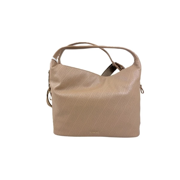 LIU JO - Borsa cammello logata con manici - aa6057es026-00070