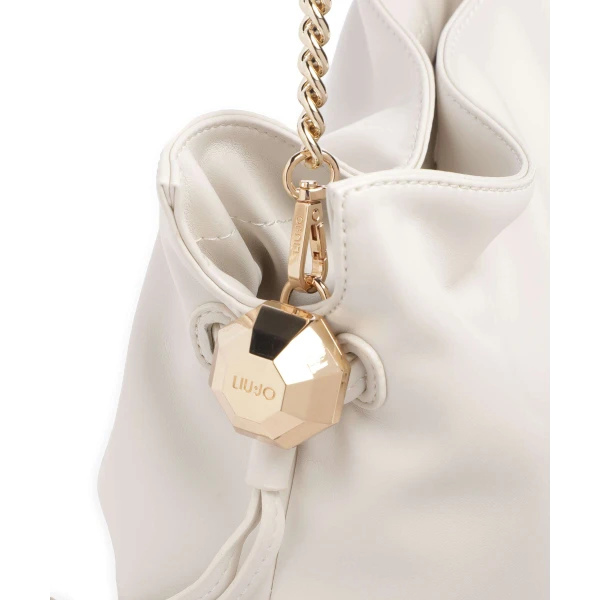 LIU JO - Borsa crema con borchie - aa6099e0958-x0459