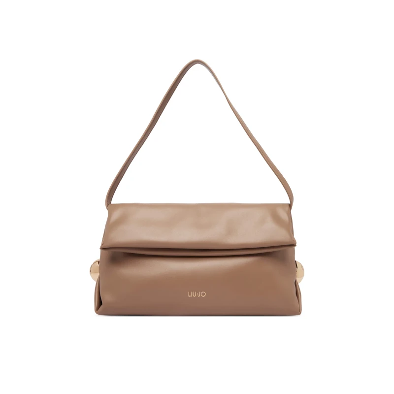 LIU JO - Borsa cammello con borchia laterale - 