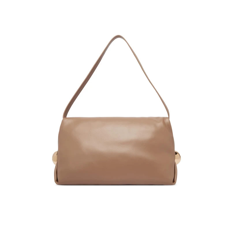 LIU JO - Borsa cammello con borchia laterale - 