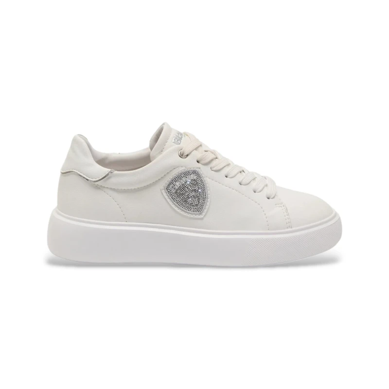 BLAUER - Sneakers bianca con strass - s6venus01/lea