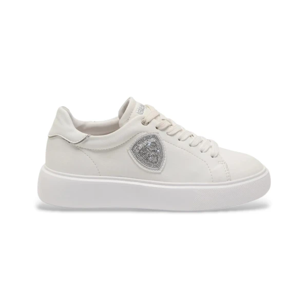 BLAUER - Sneakers bianca con strass - s6venus01/lea