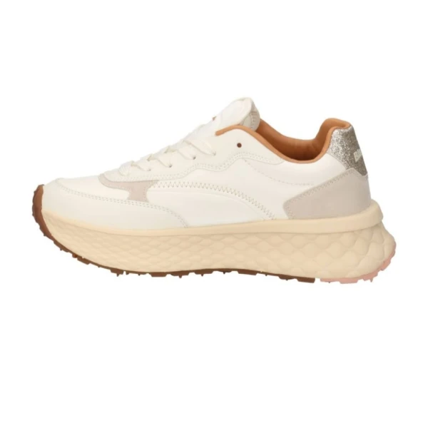 BLAUER - Sneakers bianca con glitter - s6lynn01/les