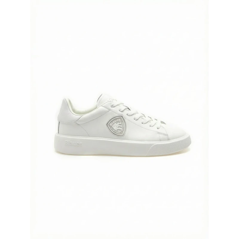BLAUER - Sneakers bianca con logo - s6buck07/lea