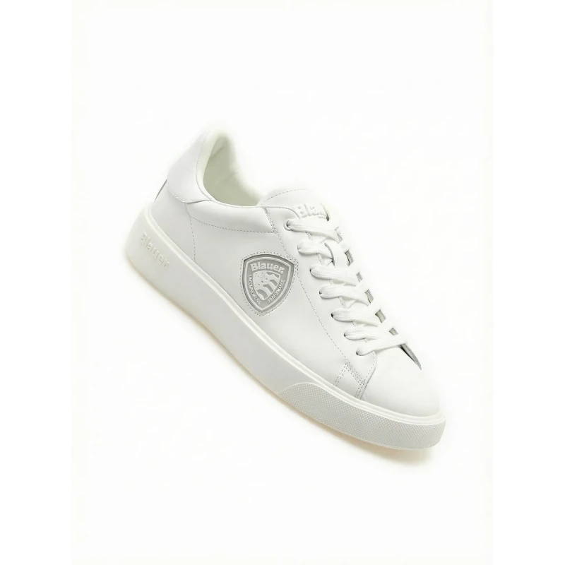 BLAUER - Sneakers bianca con logo - s6buck07/lea