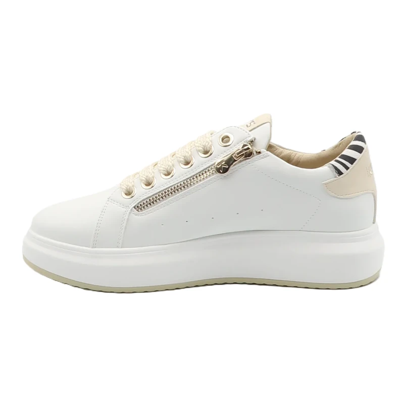 KEYS - Sneakers bianca con zip - k-11800