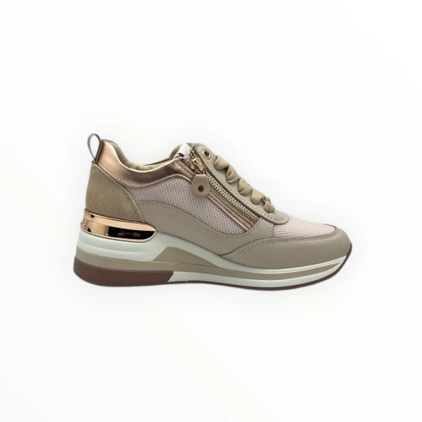 KEYS - Sneakers beige e cipria - k-11810