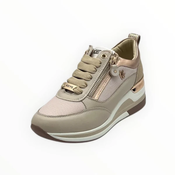 KEYS - Sneakers beige e cipria - k-11810
