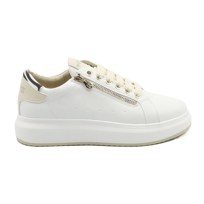 KEYS - Sneakers bianca con zip - k-11800