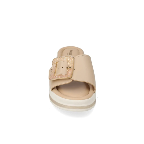 VALLEVERDE - Ciabatta beige con fibbia - vmi100m