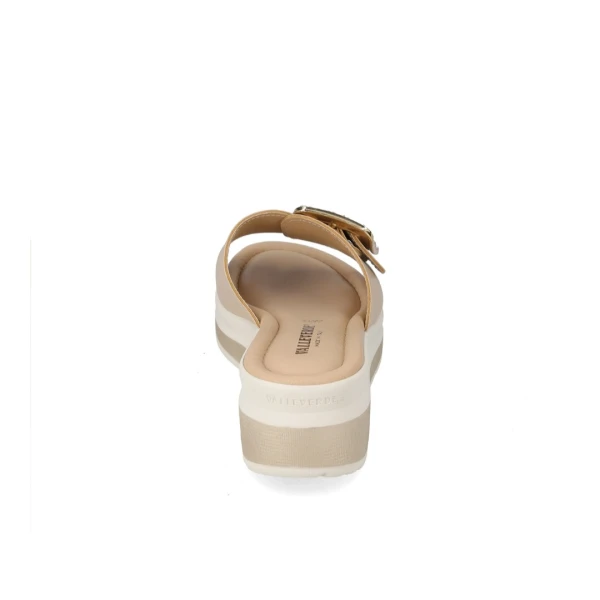VALLEVERDE - Ciabatta beige con fibbia - vmi100m