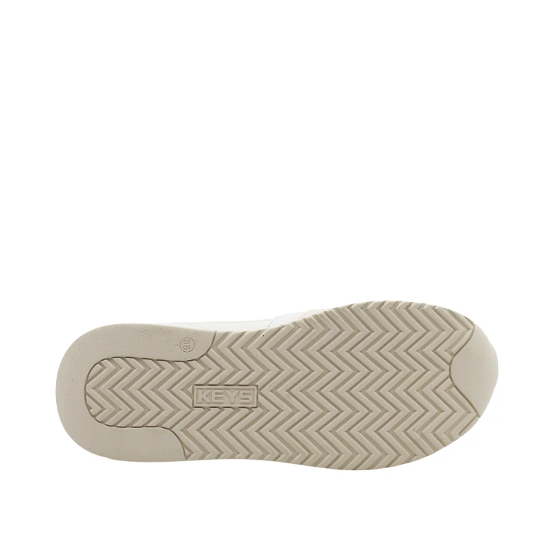 KEYS - Sneakers bianca e beige - k-11893
