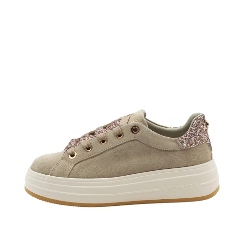 APEPAZZA - Sneakers beige e glitter - s6lifty28/sug