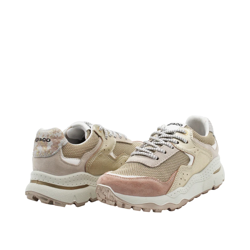 IGI&CO - Sneakers beige e oro - 1158000