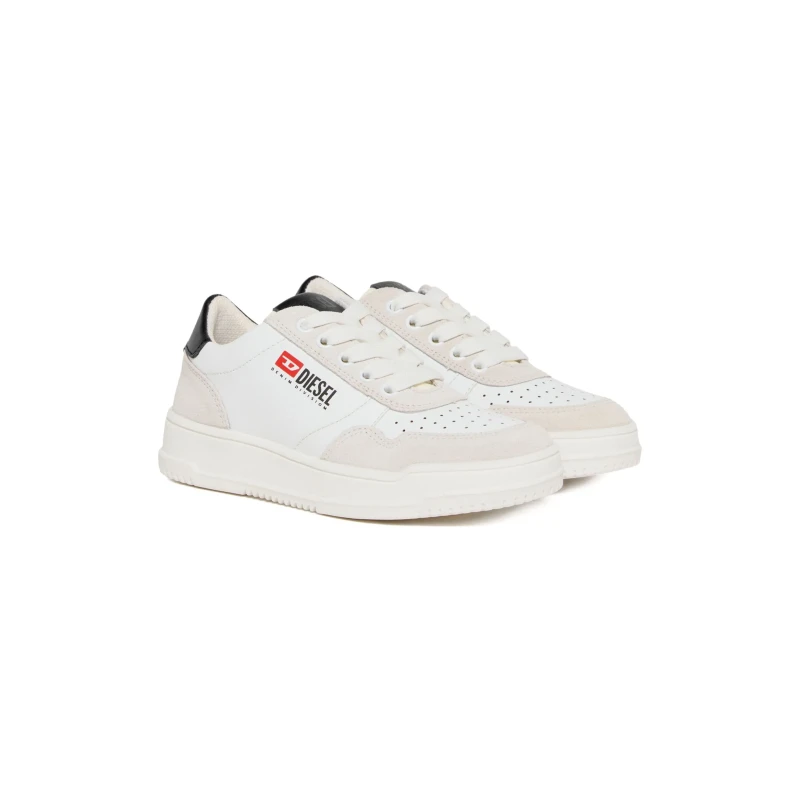 DIESEL - Sneakers bianca e beige - bc1055kf021 s-cascoun