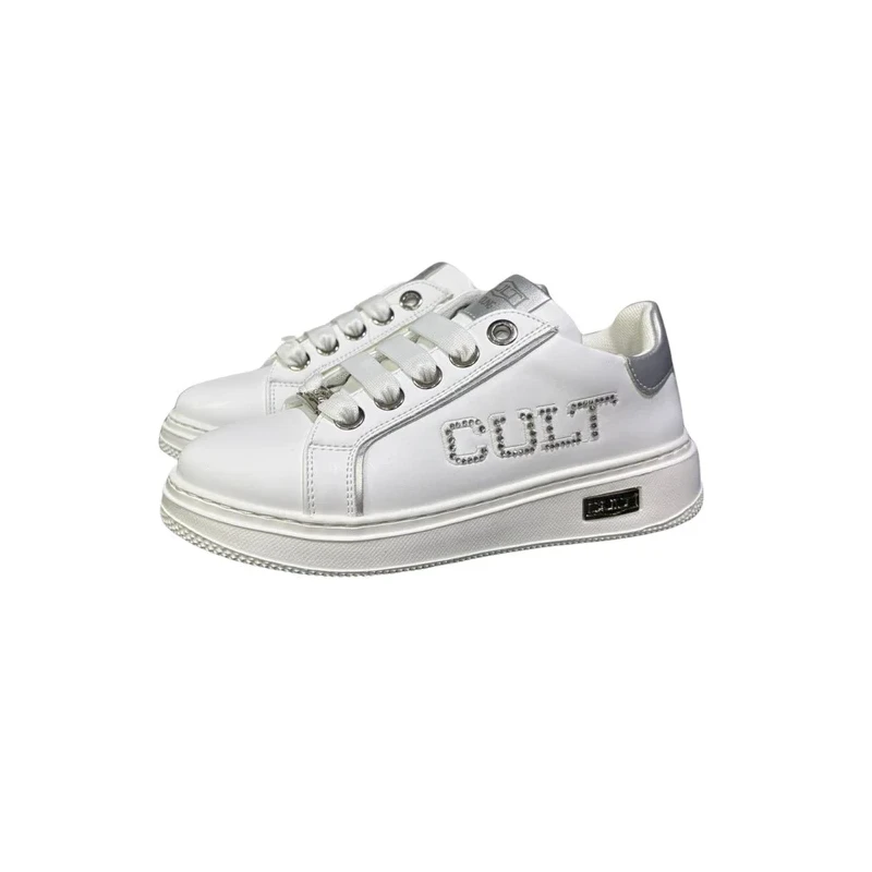 CULT - Sneakers bianca con strass - t-510