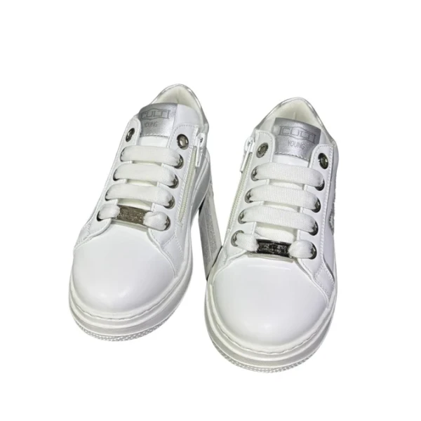 CULT - Sneakers bianca con strass - t-510