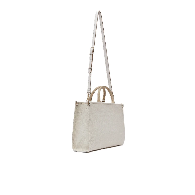 LIU JO - Borsa beige in tessuto con manici - aa6192t388a-c3905