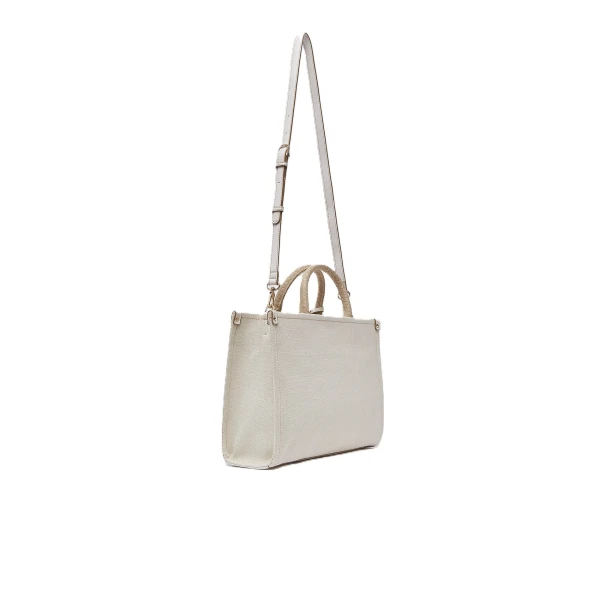 LIU JO - Borsa beige in tessuto con manici - aa6192t388a-c3905