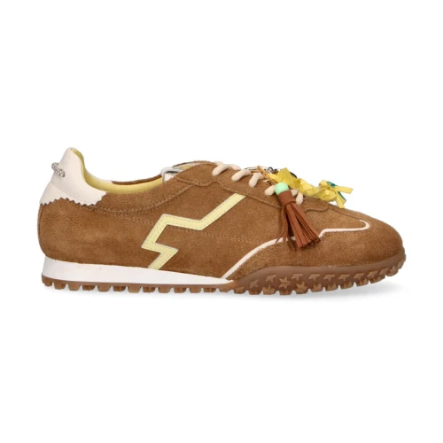 Sneakers beige con charms
