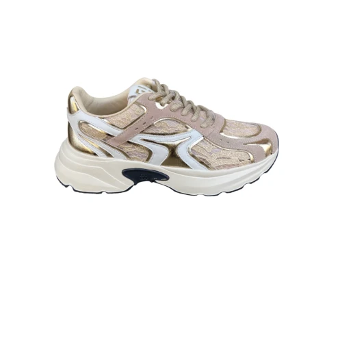 GIO+ - Sneakers beige e oro con pizzo - dalia14