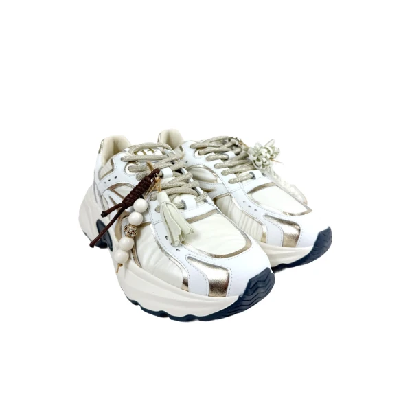 GIO+ - Sneakers bianca e oro - dalia13