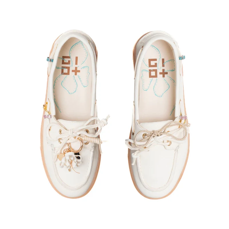 GIO+ - Sneakers panna con charms - moka06