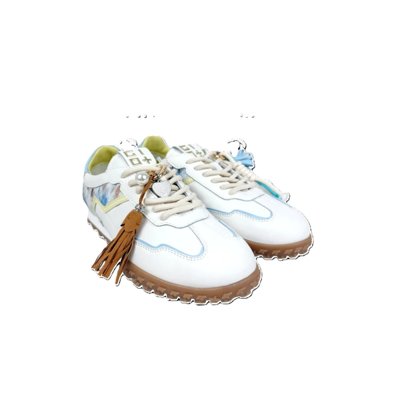 GIO+ - Sneakers beige e animalier celeste - olivia06