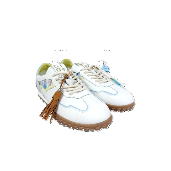 GIO+ - Sneakers beige e animalier celeste - olivia06