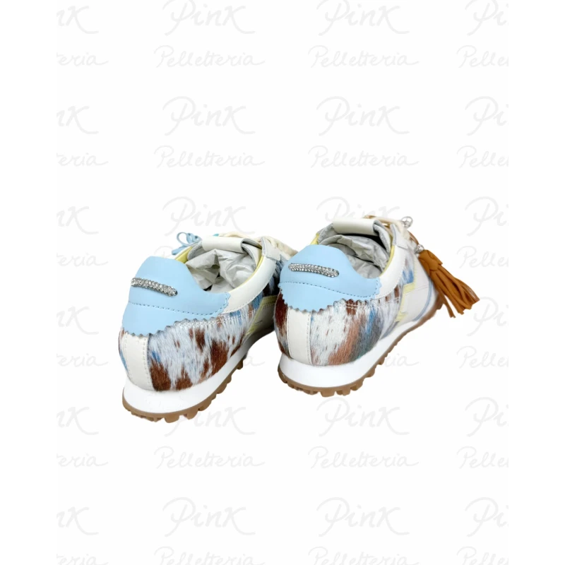 GIO+ - Sneakers beige e animalier celeste - olivia06