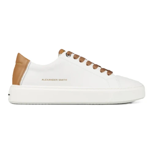ALEXANDER SMITH - Sneakers bianca e cuoio - soho3667wmr