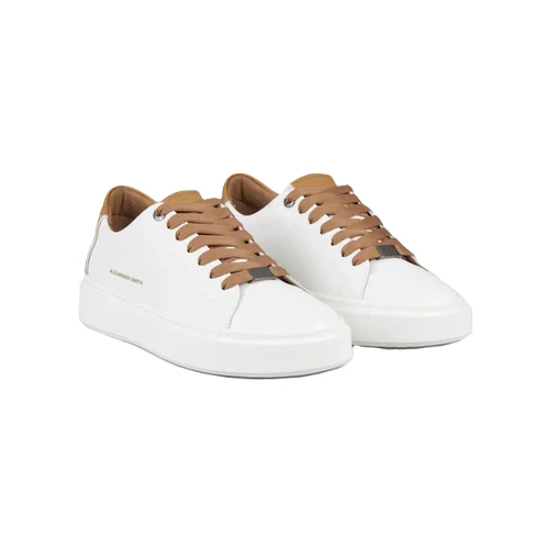 ALEXANDER SMITH - Sneakers bianca e cuoio - soho3667wmr 2