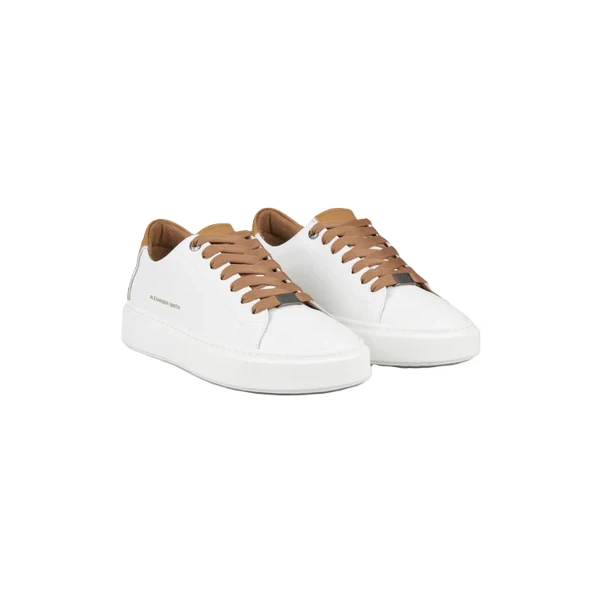 ALEXANDER SMITH - Sneakers bianca e cuoio - soho3667wmr