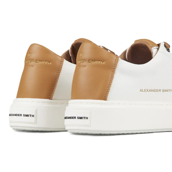 ALEXANDER SMITH - Sneakers bianca e cuoio - soho3667wmr