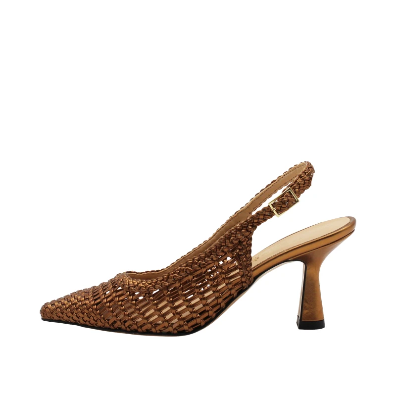 NACREE - Decollete sligback intrecciato bronzo - 3063m075