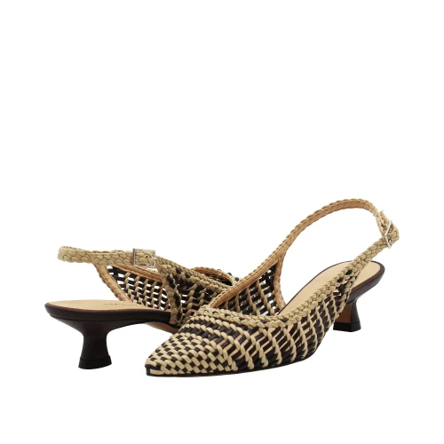 Decollete sligback intrecciato 2