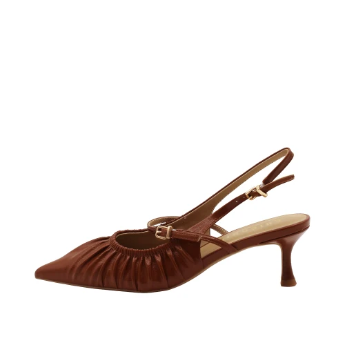 CHICONIC - Decollete' slingback cuoio - 282