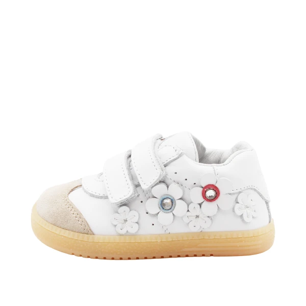 BALDUCCI - Sneakers bianca con fiori - csp6105e